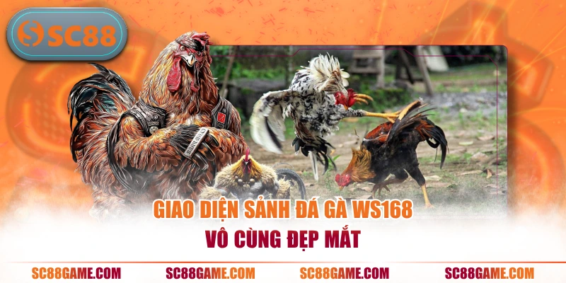 Giao diện sảnh đá gà WS168 vô cùng đẹp mắt