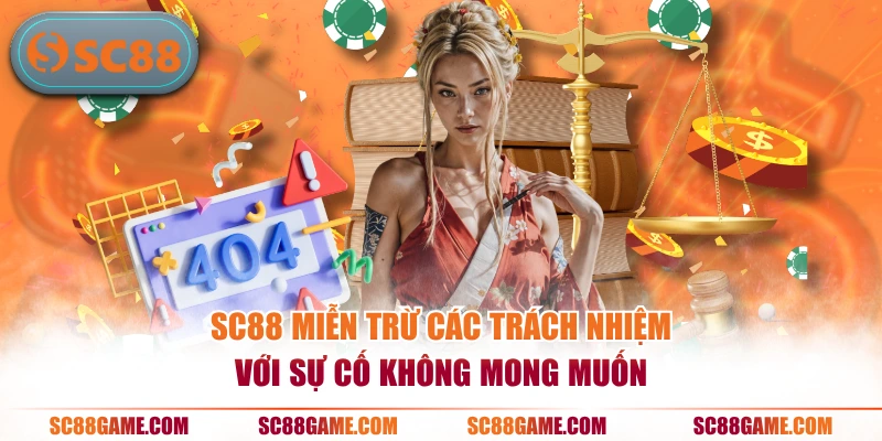SC88 miễn trừ các trách nhiệm với sự cố không mong muốn